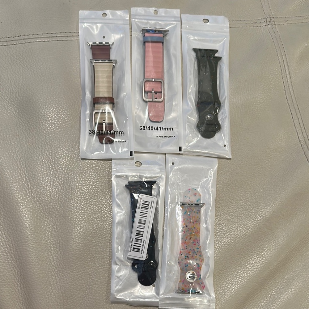 Versatile Pink and Black Watch Bands Set for Smartwatches